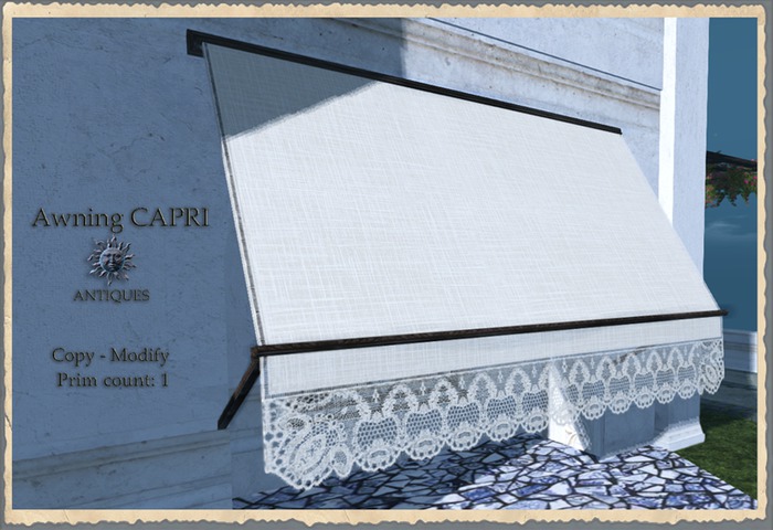 ANTIQUES*AwningCAPRI