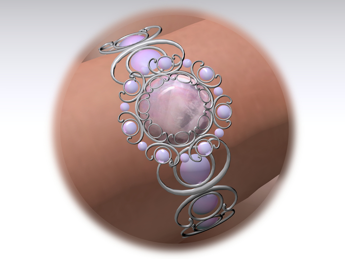 *S*S*S* Bracelet.010. Silver & Pink Quartz