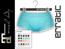 erratic / piper - shorts / cyan (maitreya)