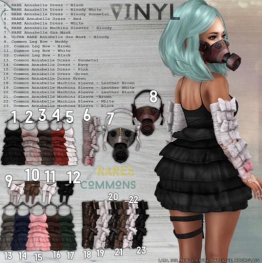 Vinyl - Annabelle Gacha Gas Mask Pak ULTRA RARE