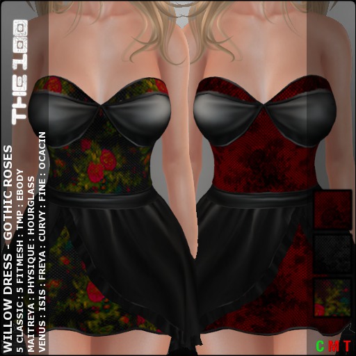 :::THE 100::: Willow Dress : Gothic Roses
