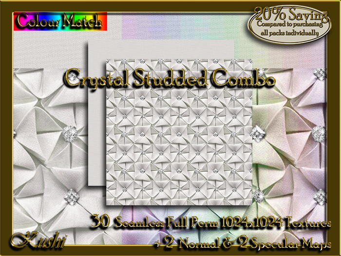 Second Life Marketplace - Crystal Studded Combo Seamless Textures