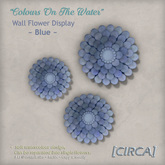 [CIRCA] - "Colours On The Water" Wall Flowers - Blue