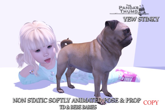 Pug & Child Pose " Yew Stinky