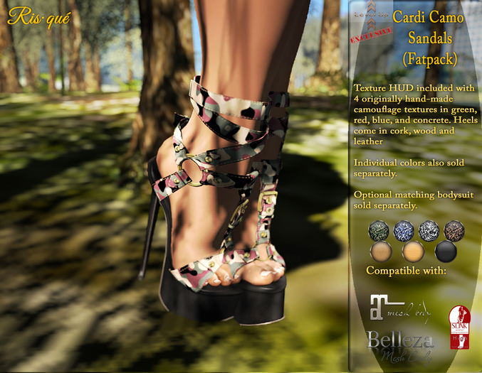 Cardi Sandals Camo Fatpack