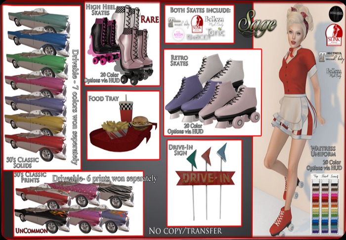 Sage- Retro 50's Classic Pin Up UNCOMMON