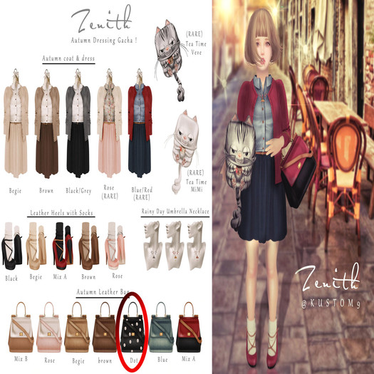 =Zenith=Autumn Leather Bag (Dot)