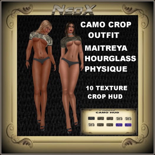 NEOX CAMO CROP OUTFIT
