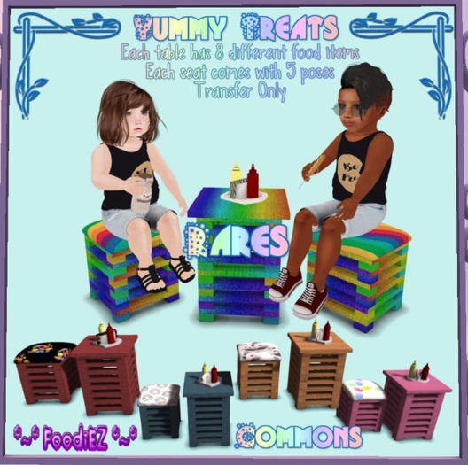 Yummy Treats Stool - Summertime