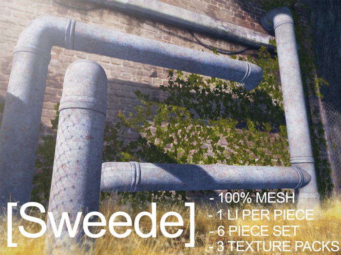 RETIRED ITEM[Sweede] Industrial pipe kit 100% Mesh