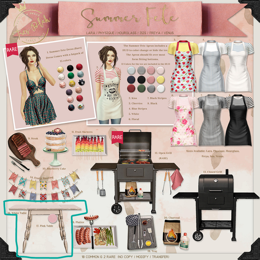 Tres Blah - Summer Fete - Pink Table