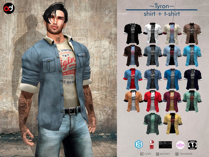 A&D Clothing - Shirt -Tyron- FatPack