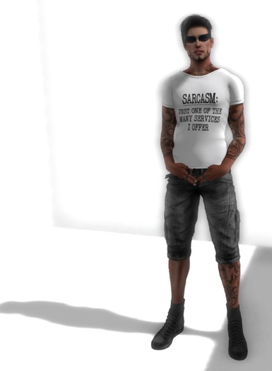 ::SynthoLogic:: Sarcasm Shirt White Box