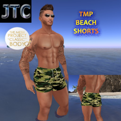 JTC TMP BEACH SHORTS GREEN CAMO[BOX]