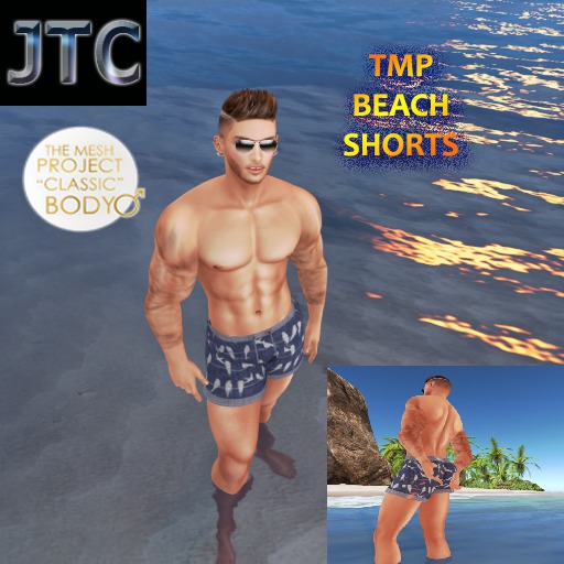 JTC TMP BEACH SHORTS BLUE SWALLOW[BOX]