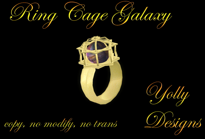 Ring Kaefig gold Galaxy