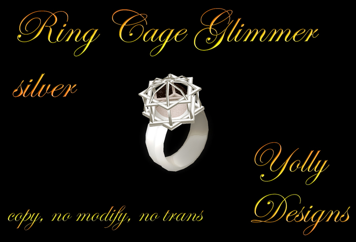 Ring Kaefig silver Glimmer