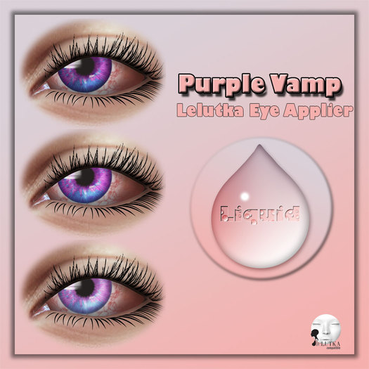 Liquid ~ Purple Vamp ~ Lelutka Eye Applier HUD (Add Me_