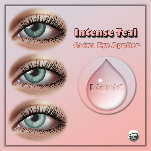 Liquid ~ Intense Teal ~ Catwa Eye Applier HUD (Add Me)