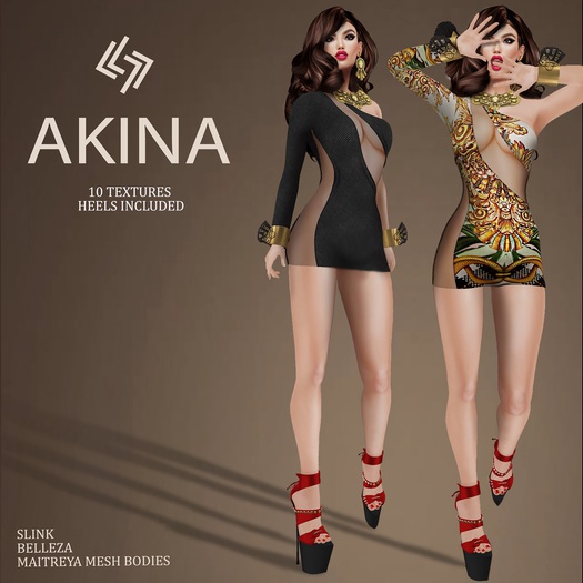 LEGENDAIRE AKINA DRESS with HEELS