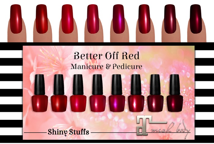 ~Shiny Stuffs~ Maitreya Better Off Red nail polish