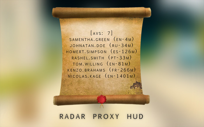 Radar Proxy HUD