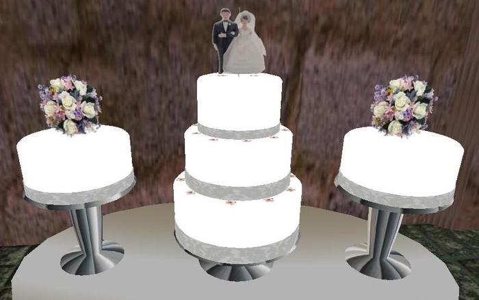 Wild & Silver Wedding Cake 