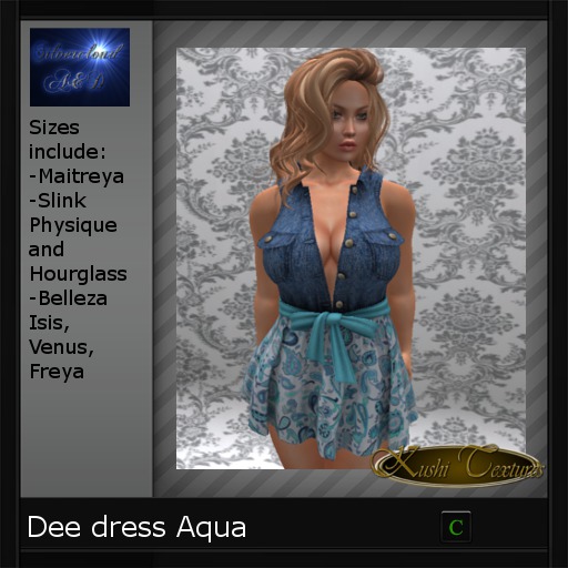 Dee dress Aqua