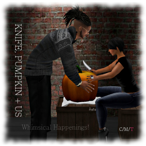[Home Goods] - A Knife, Pumpkin & Us Poses w/ HUD
