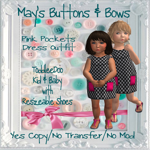 MBB * Pink Pockets Dress Outfit (K&B)