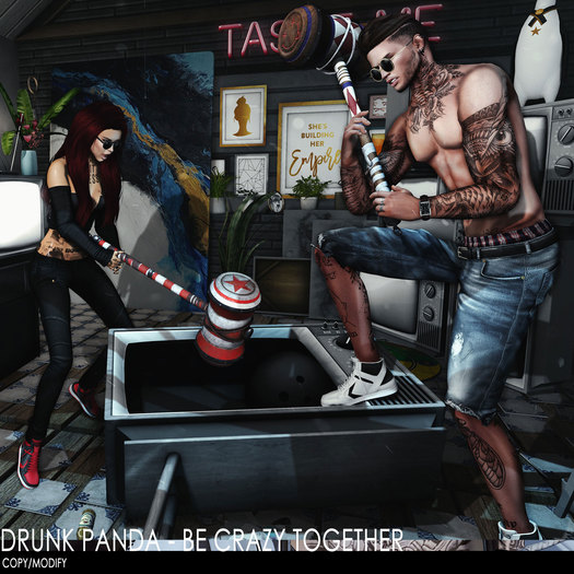 Drunk Panda - BeCrazyTogether - Couple