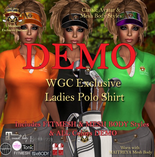 [AWS] DEMO WGC POLO SHIRT  (WEAR or REZZ to Unpack)