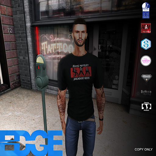 [ECC]  JAILHOUSE ROCK BLACK TEES