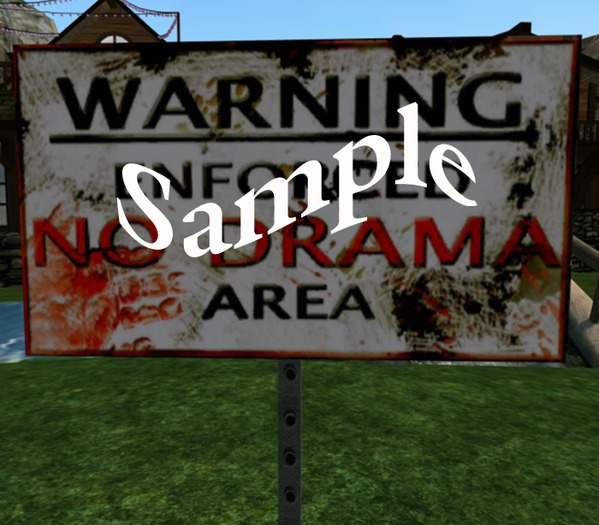 No Drama Enforced Sign version 1.1