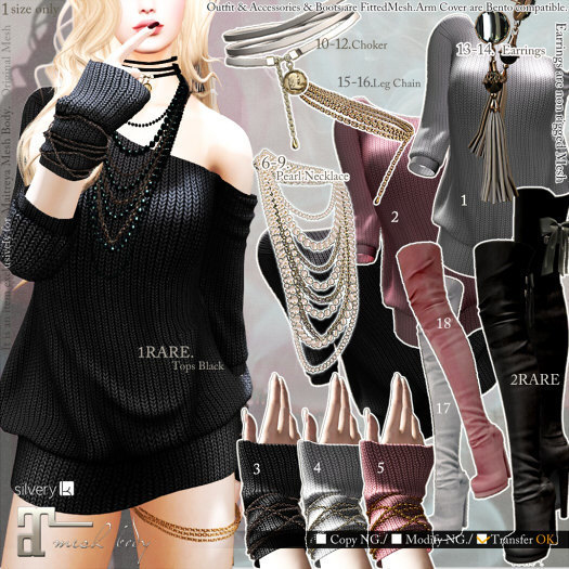 *:..Silvery K..:*Loose feminine(Arm Cover_Smokey)4