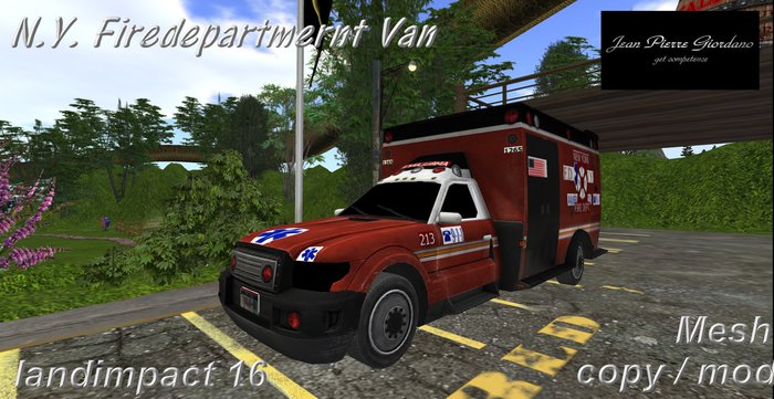 N.Y. Fire Department Van mesh 