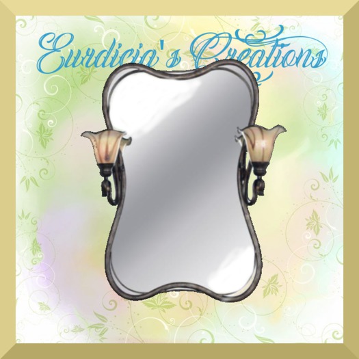 Lighted Silver Framed Mirror 