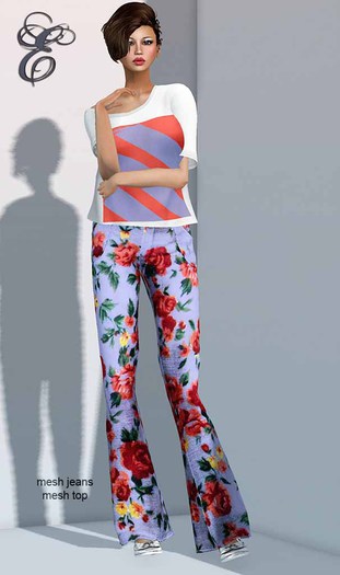 Entice - Style Top & Jeans - Blue