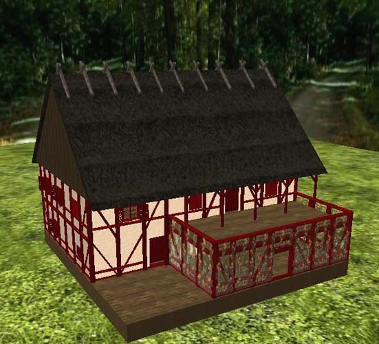 FIA Tudor house red boxed