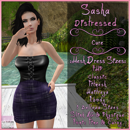 Sasha Dress Distressed Cure