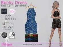 Becky Dress With Hud Vines R 2