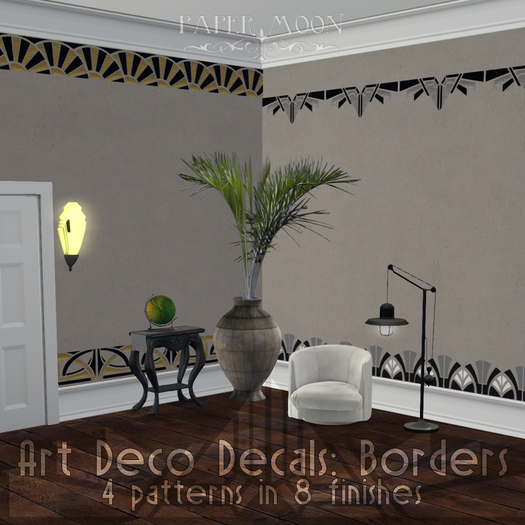 *pm* Art Deco Decals: Borders