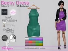 Becky Dress With Hud Glam Silver 1