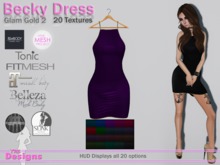 Becky Dress With Hud Glam Gold 2