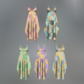 Patchwork Mesh Dress (Fatpack)