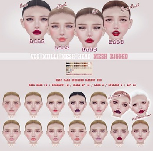 VCO Milli Head [Mesh - Rigged] 001