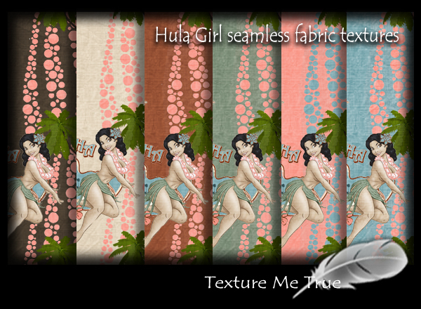 TMT Hula Girl seamless fabric textures