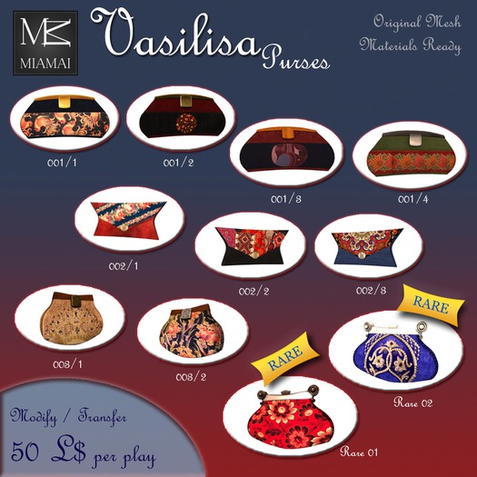 Miamai_Vasilisa Purses - 1 RARE
