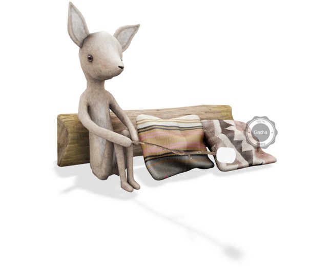 *ionic* Bonfire Log Seat (deer)