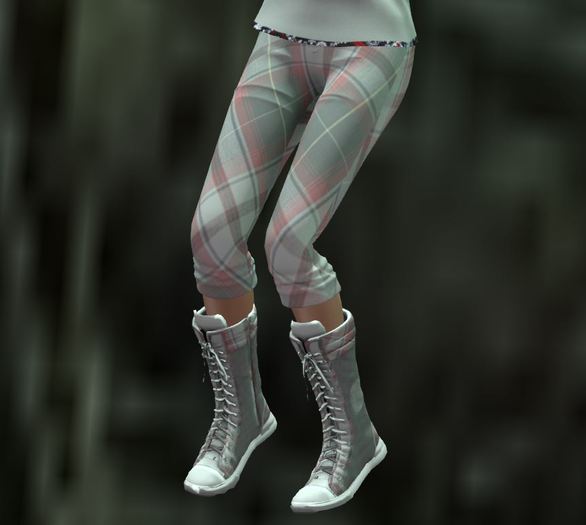 Izza Red Plaid Capri BOXED